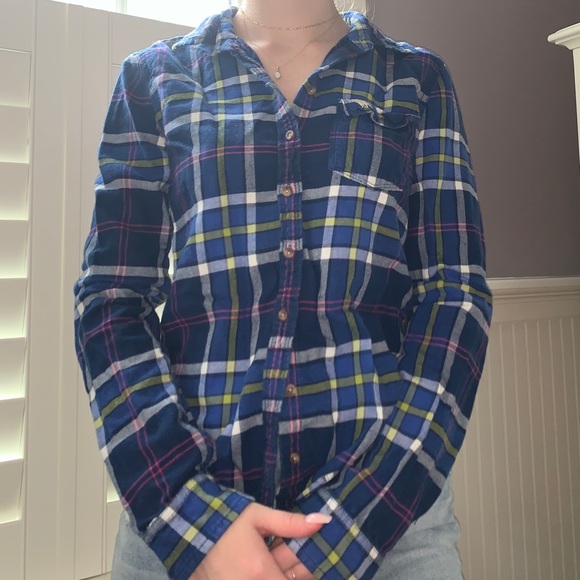 Dark blue flannel - Picture 2 of 5